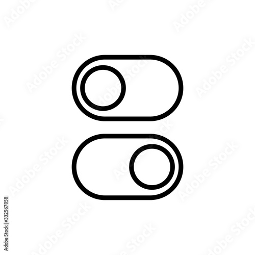 Simple switch line icon.