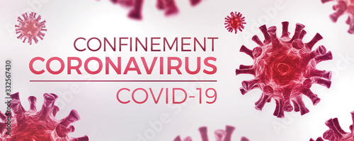 Canvas-taulu Confinement Coronavirus COVID-19