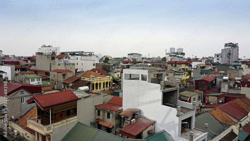 buildings in hanoi the capitol of vietnam