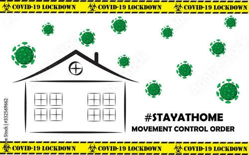 Stay at home initiative to curb the spread of the Covid-19 virus. Self quarantine at home and work from home. Novel Coronavirus is a pandemic outbreak spreading all over the world.