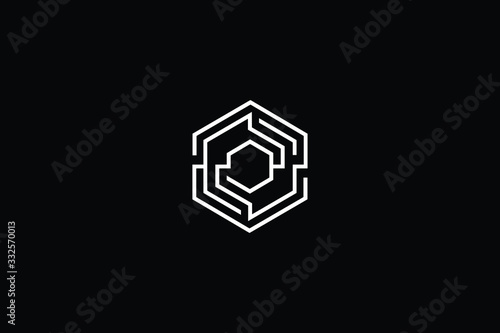 Blockchain Logo Template. Technology Vector Design. Cryptocurrency Illustration. Outstanding professional elegant trendy awesome artistic black and white color blockchain icon logo.