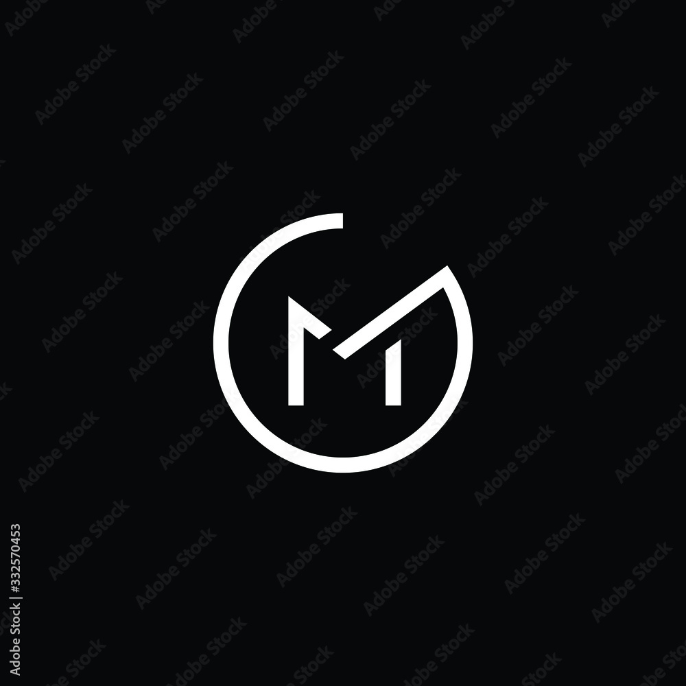 Premium Vector  Initial gm logo design vector