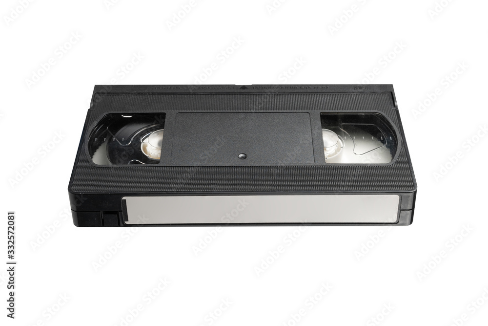 video tape cassette isolated on white background