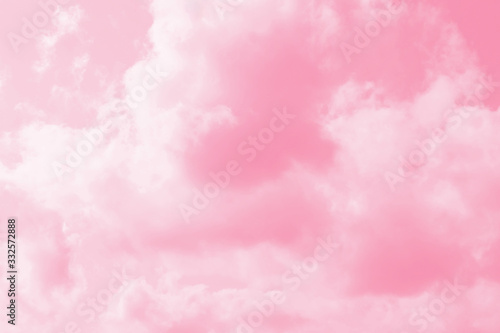 Fototapeta Naklejka Na Ścianę i Meble -  pink sky and clouds background