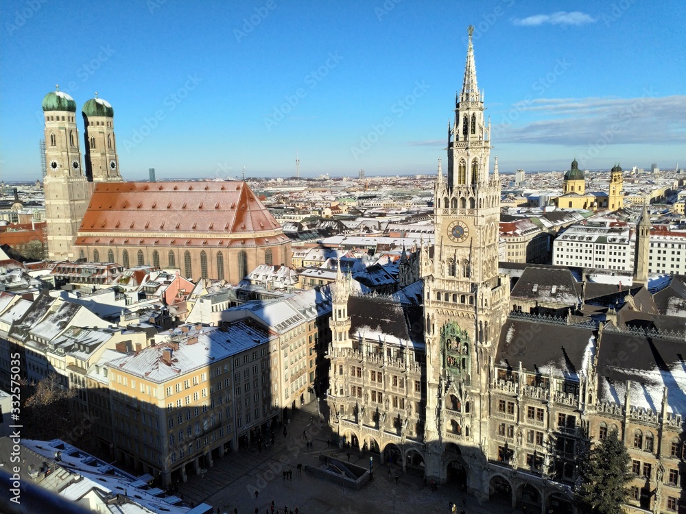 Fototapeta premium Munchen in the snow