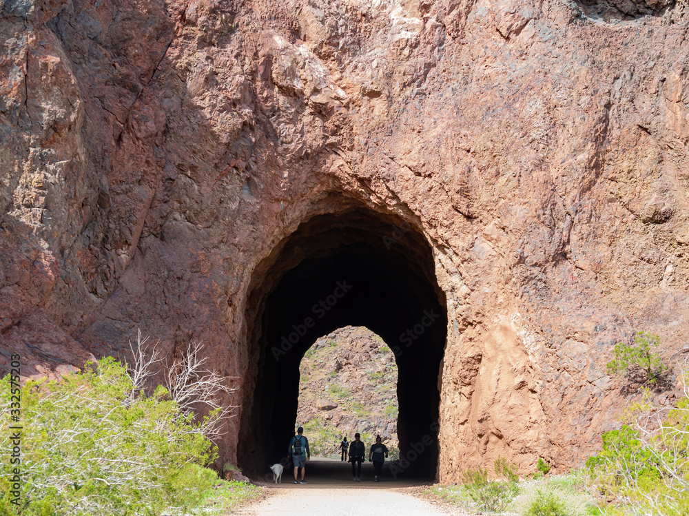 Beautiful nature landscape around Historic Railroad Hiking Trail