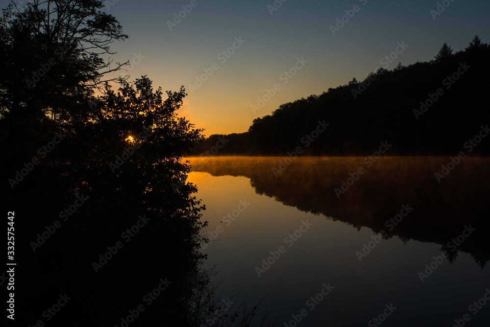 Lever de soleil sur la Vienne