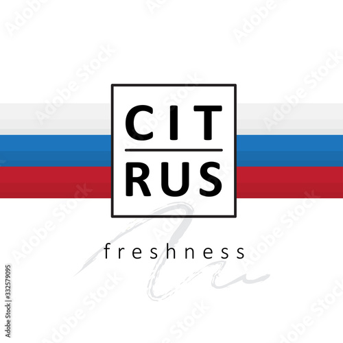 lettering logo - citrus freshness