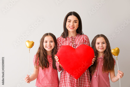 Woman and her little daught...