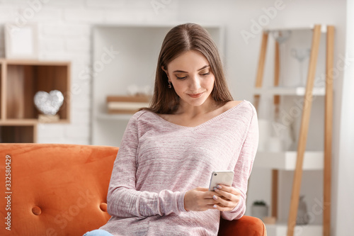 Beautiful young woman with ...