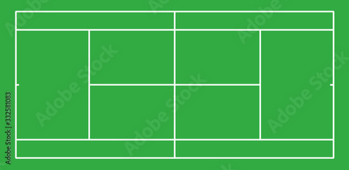 Tennis court . Top view
