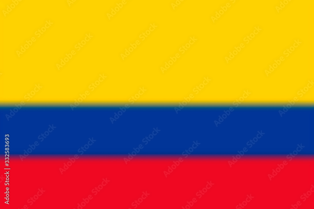 Blurred background with flag Colombia