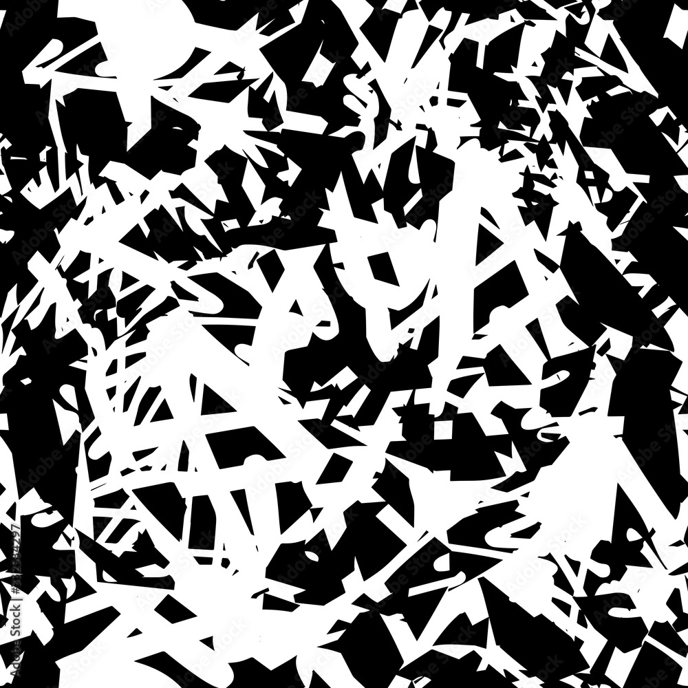 The grunge texture is black and white. Seamless abstract background. Monochrome repeating pattern The grunge texture is black and white. Seamless abstract background. Monochrome repeating pattern