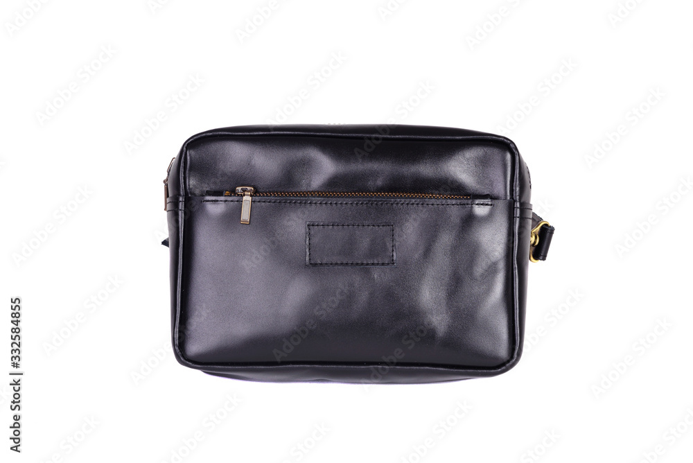 Natural fashion leather handbag isolated on white background Natural fashion leather handbag isolated on white background