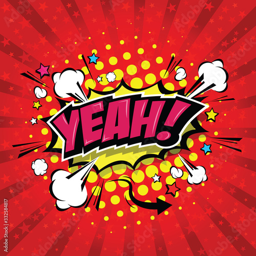 Yeah! Comic Speech Bubble