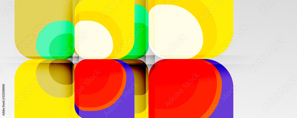 Abstract background - geometric cut paper design flower or square shape composition. Vector Illustration For Wallpaper, Banner, Background, Card, Book Illustration, landing page Abstract background - geometric cut paper design flower or square shape composition. Vector Illustration For Wallpaper, Banner, Background, Card, Book Illustration, landing page