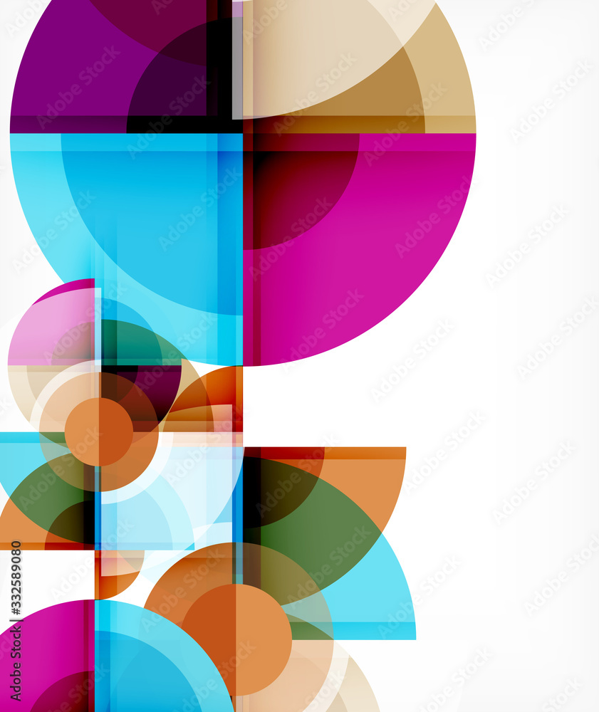 Abstract background, circle and triangle design round shapes overlapping. Geometric trendy template. Vector Illustration For Wallpaper, Banner, Background, Card, Book Illustration, landing page Abstract background, circle and triangle design round shapes overlapping. Geometric trendy template. Vector Illustration For Wallpaper, Banner, Background, Card, Book Illustration, landing page