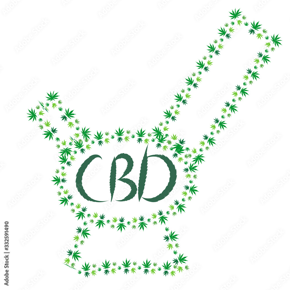 green inscription CBD. green inscription CBD.