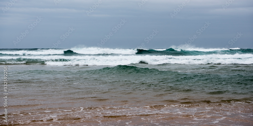 Fototapeta premium Waves at Cape Woolamai, Phillip, Victoria, Australia