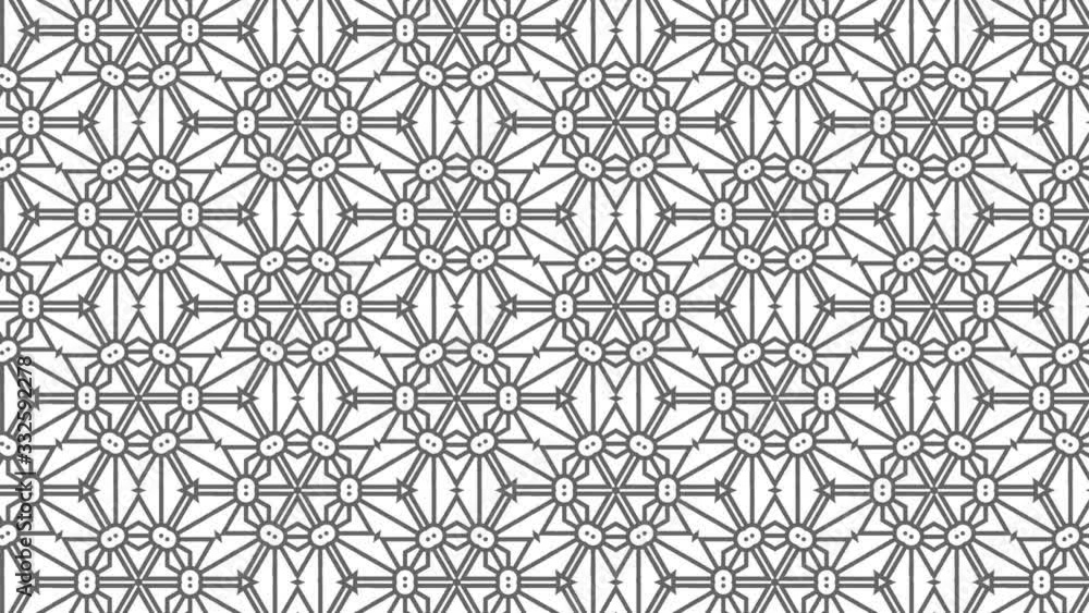 Graphic pattern in black and white with stroboscopic and hypnotic effect, while increasing in size and then reducing it, in 16: 9 video format Graphic pattern in black and white with stroboscopic and hypnotic effect, while increasing in size and then reducing it, in 16: 9 video format