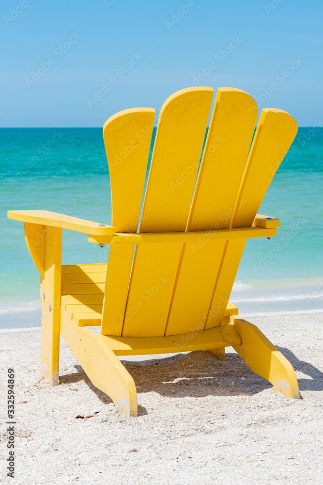 Relax in Adirondack chair at the beach Stock Photo Adobe Stock