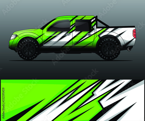 truck decal graphic wrap vector  abstract background