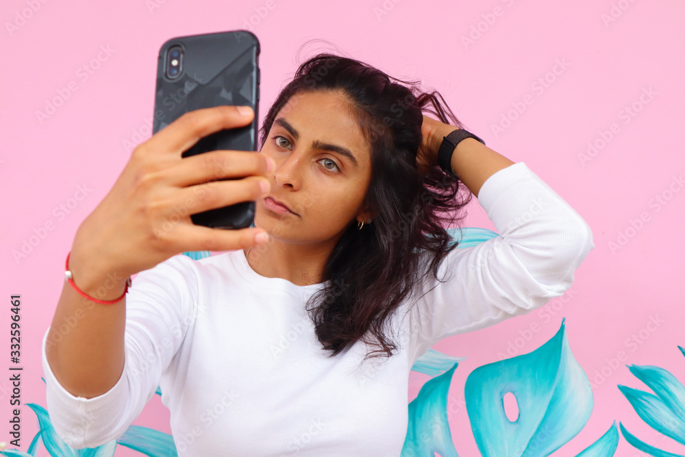 Naklejka premium selfie