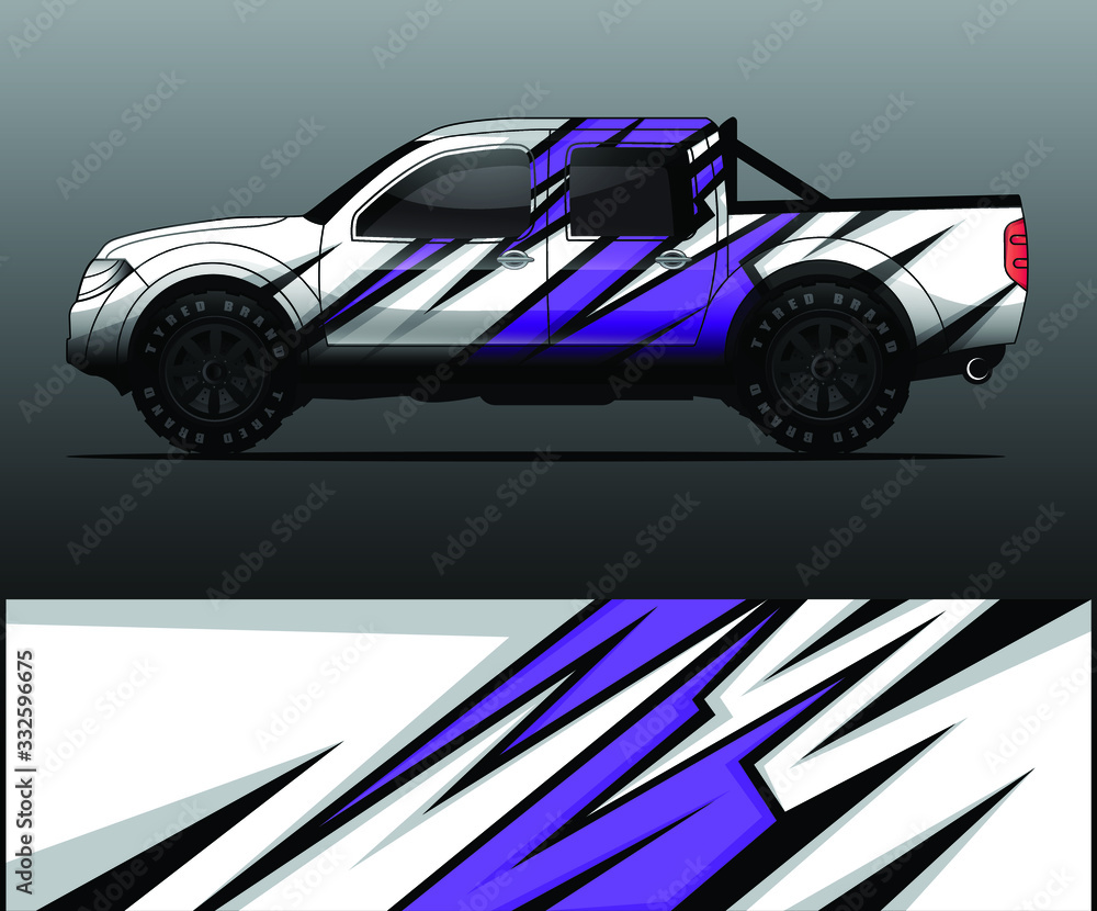 truck decal graphic wrap vector, abstract background truck decal graphic wrap vector, abstract background
