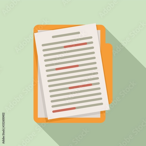 Write edit icon. Flat illustration of write edit vector icon for web design
