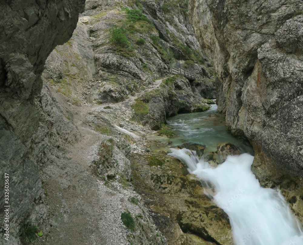 Wilde Gleirschbachklamm bei Scharnitz Wilde Gleirschbachklamm bei Scharnitz