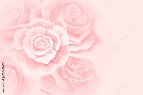Flower soft background with cream rose flower bud