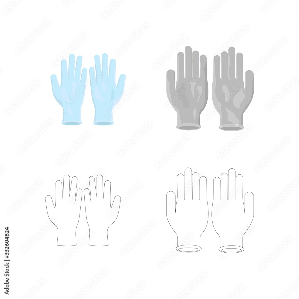 Fototapeta premium medical glove logo