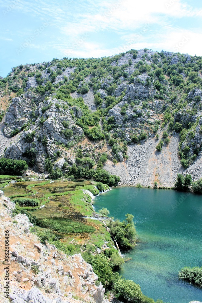 lake on the Krupa river, Croatia