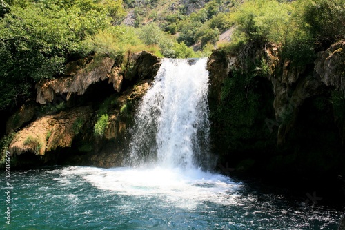 one of the waterfalls on the Krupa river  Croatia