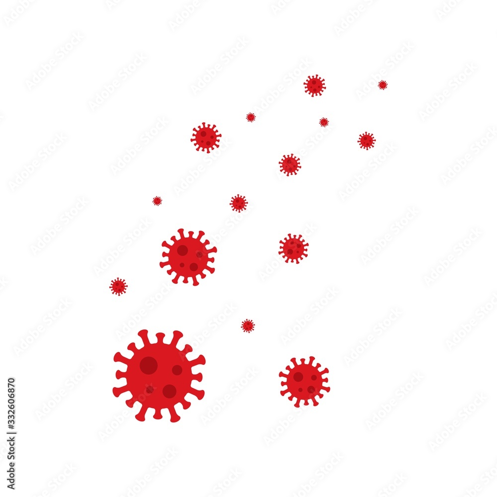 Coronavirus, covid-19 global pandemic vector template