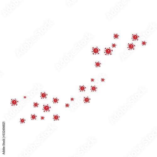 Coronavirus, covid-19 global pandemic vector template