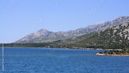 view on the coastline in the Kvarner region, Croatia 