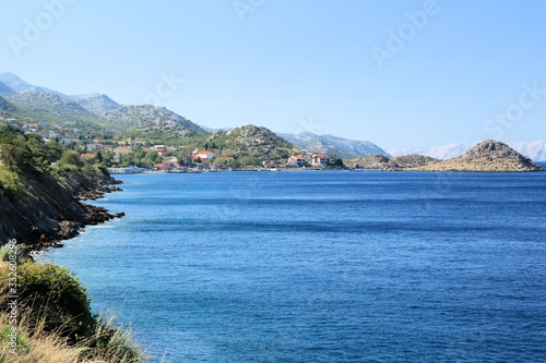 blue sea and the coastline in the Kvarner region, Croatia 