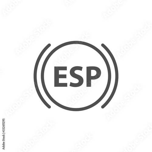 The esp icon. Vector