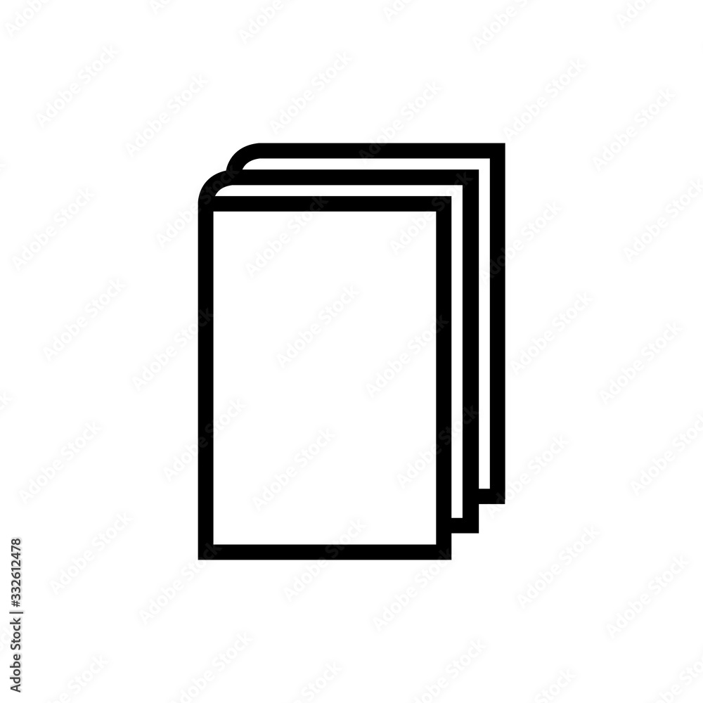 Book line icon, logo isolated on white background Book line icon, logo isolated on white background