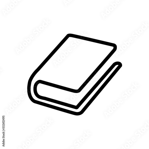 Book line icon, logo isolated on white background