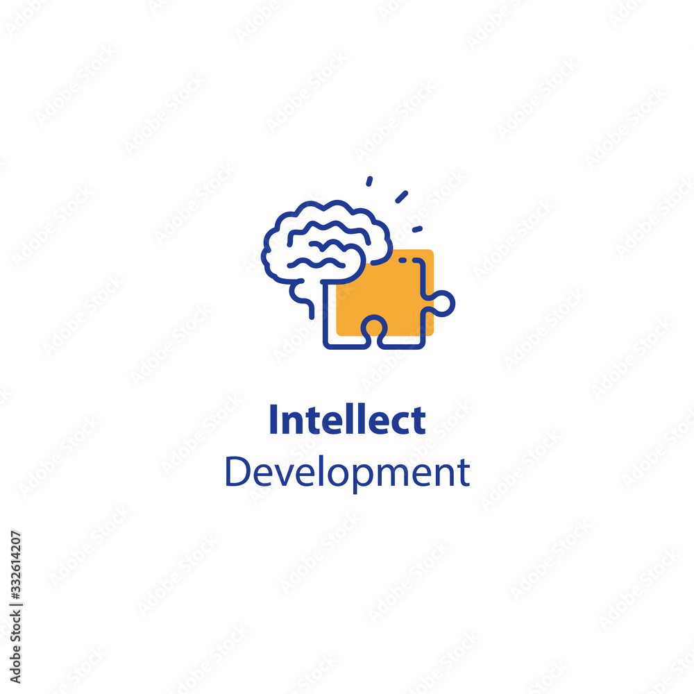 Brain and jigsaw, memory exercise, intellect development, logic game, skill improvement, critical thinking Brain and jigsaw, memory exercise, intellect development, logic game, skill improvement, critical thinking