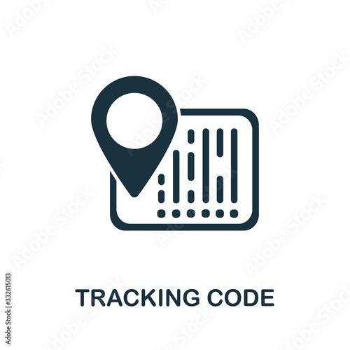 Tracking Code icon from affiliate marketing collection. Simple line Tracking Code icon for templates, web design and infographics