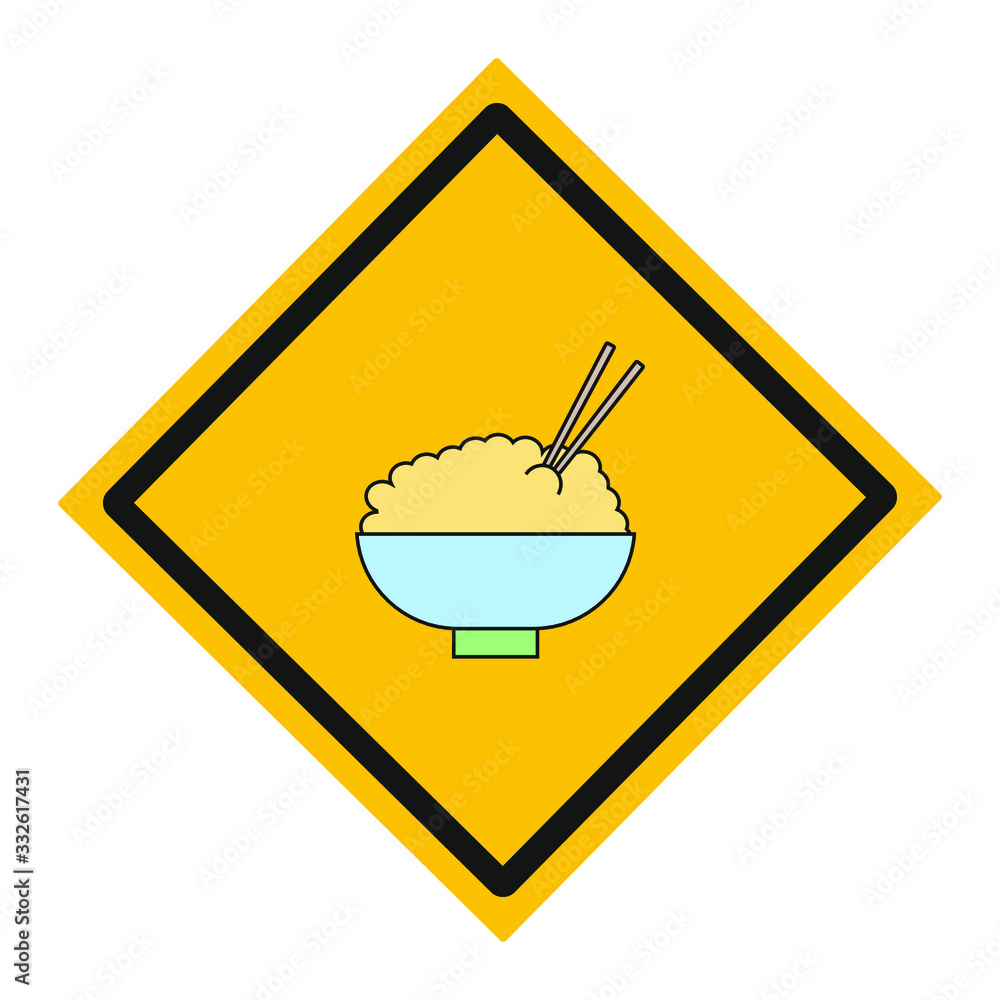 bowl of rice with chopsticks on white background bowl of rice with chopsticks on white background