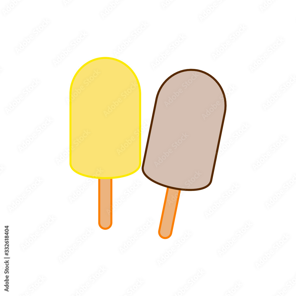 ice cream bonbon on white background ice cream bonbon on white background