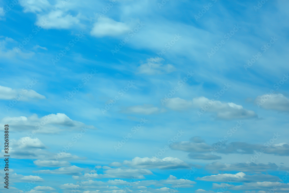 clouds blue sky / background clean blue sky with white clouds concept purity and freshness of nature