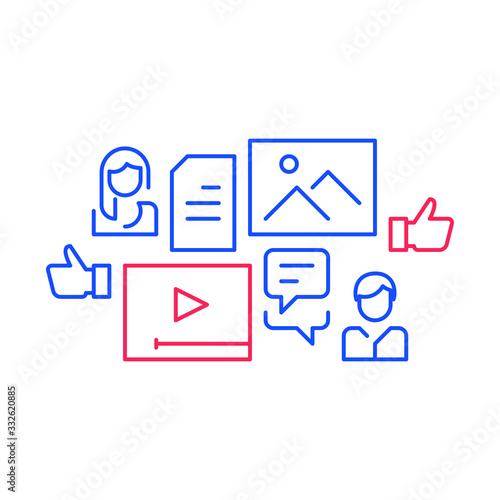 Engaging content, storytelling concept, education services