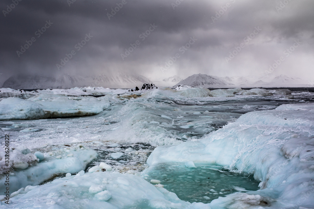 Fototapeta premium Arktyczny sztorm na południowym Spitsbergenie