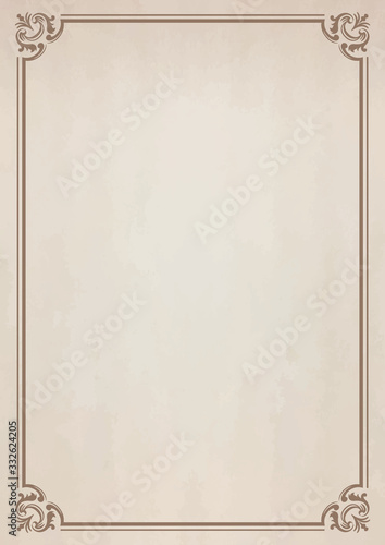 レトロなノート風フレームと古紙テクスチャ Stock ベクター Adobe Stock