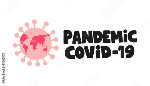 Pandemic coronavirus medical concept. Virus outbreak vector illustration.